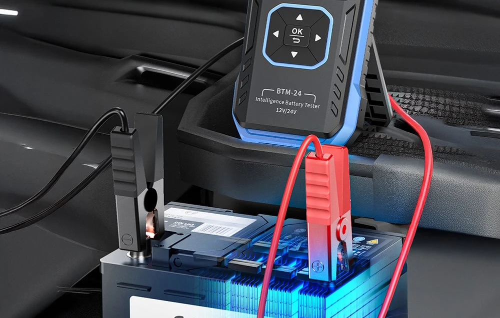 FNIRSI BTM-24 multifunctional car battery tester aprašymas - Prekės nuotrauka