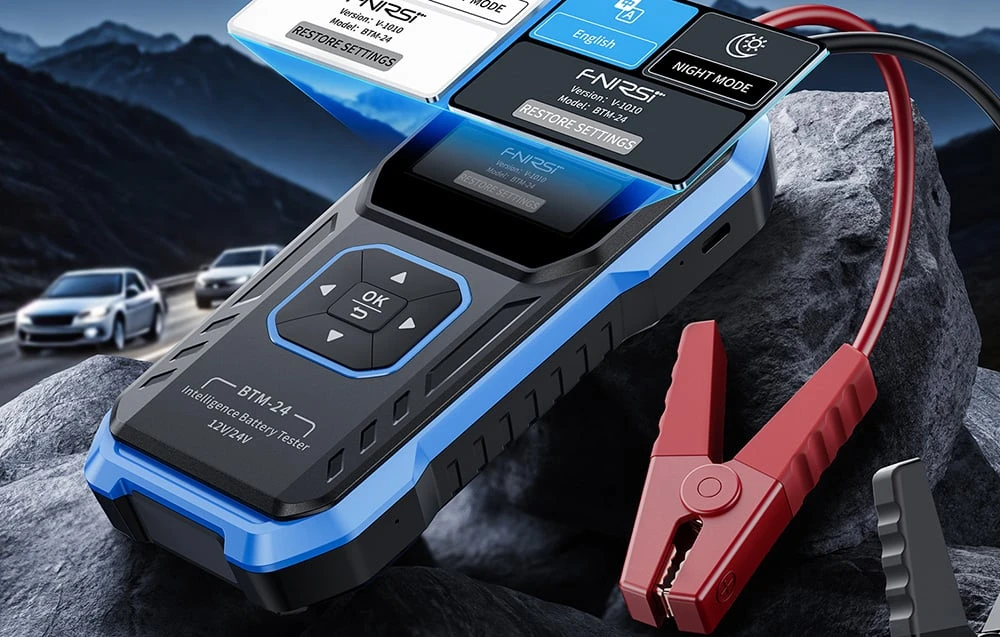 FNIRSI BTM-24 multifunctional car battery tester aprašymas - Prekės nuotrauka