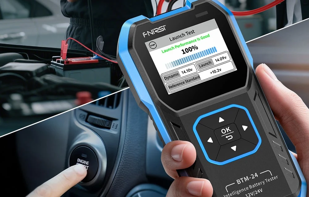 FNIRSI BTM-24 multifunctional car battery tester aprašymas - Prekės nuotrauka