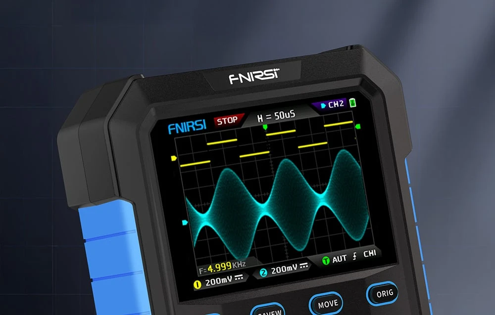 Testavimo Įranga - FNIRSI DPOX180H 180 MHz 500 MSPS Nešiojamas Skaitmeninis Osiloskopas Juodas aprašymas - Prekės nuotrauka