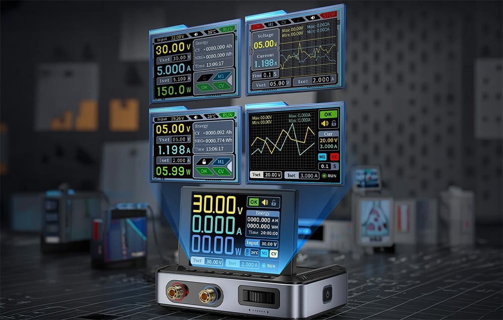FNIRSI DPS150 PD Adjustable Power Supply aprašymas - Prekės nuotrauka
