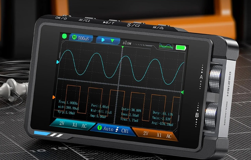 FNIRSI DS215H Oscilloscope aprašymas - Prekės nuotrauka