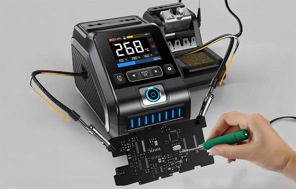 FNIRSI DWS-200F 200W Soldering Station aprašymas - Prekės nuotrauka