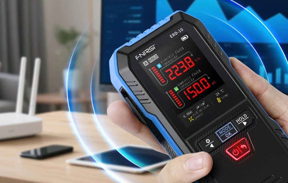 FNIRSI ERD-10 electromagnetic radiation detector aprašymas - Prekės nuotrauka