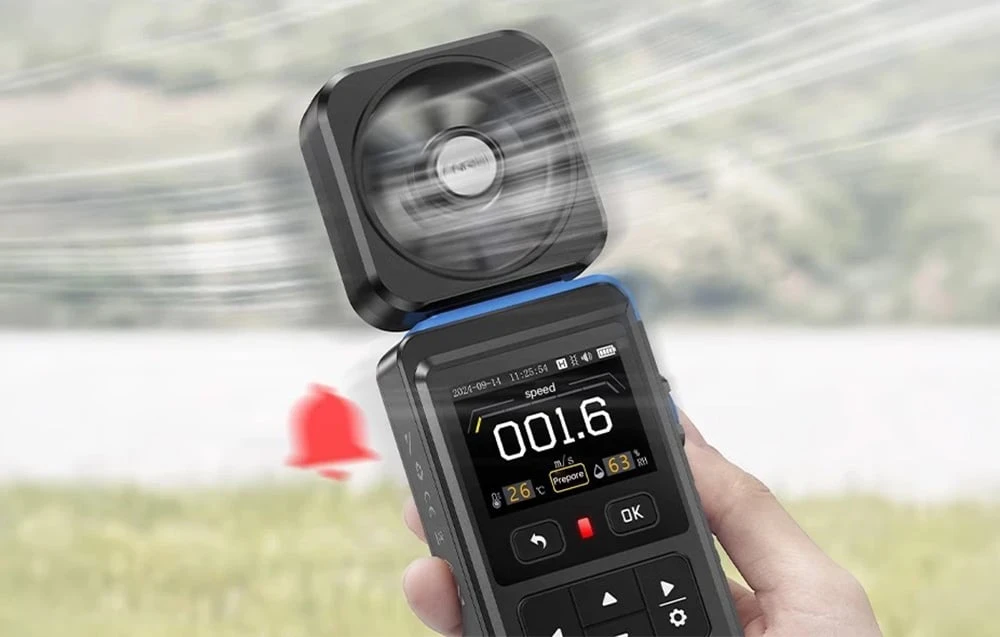 FNIRSI FAM-02 Digital Anemometer aprašymas - Prekės nuotrauka