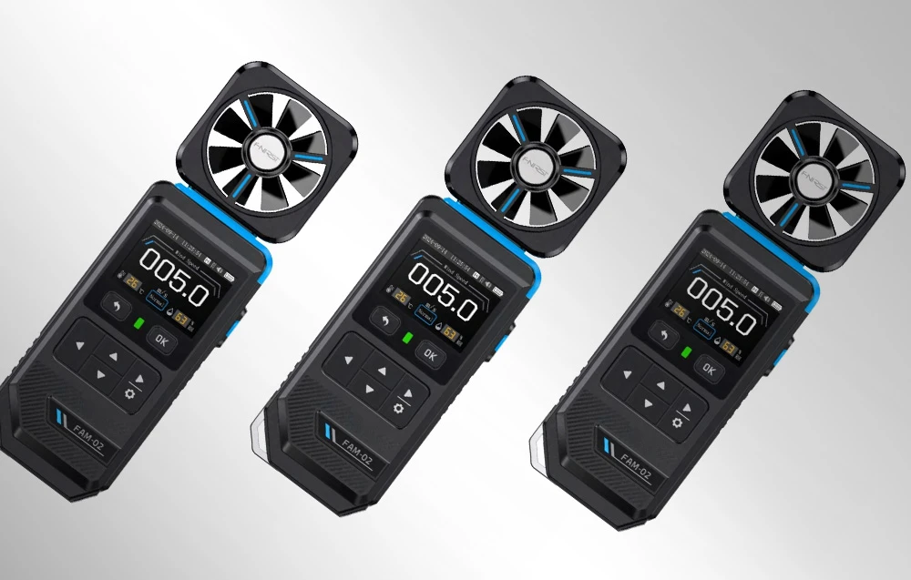 FNIRSI FAM-02 Digital Anemometer aprašymas - Prekės nuotrauka