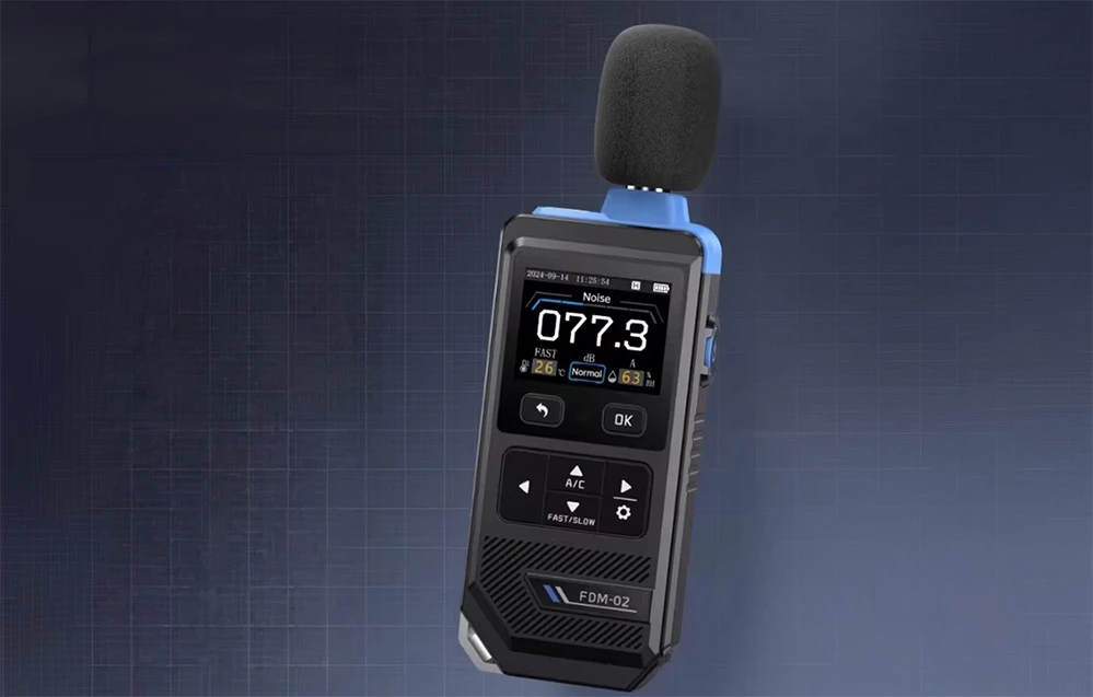 FNIRSI FDM-02 Sound Level Meter aprašymas - Prekės nuotrauka