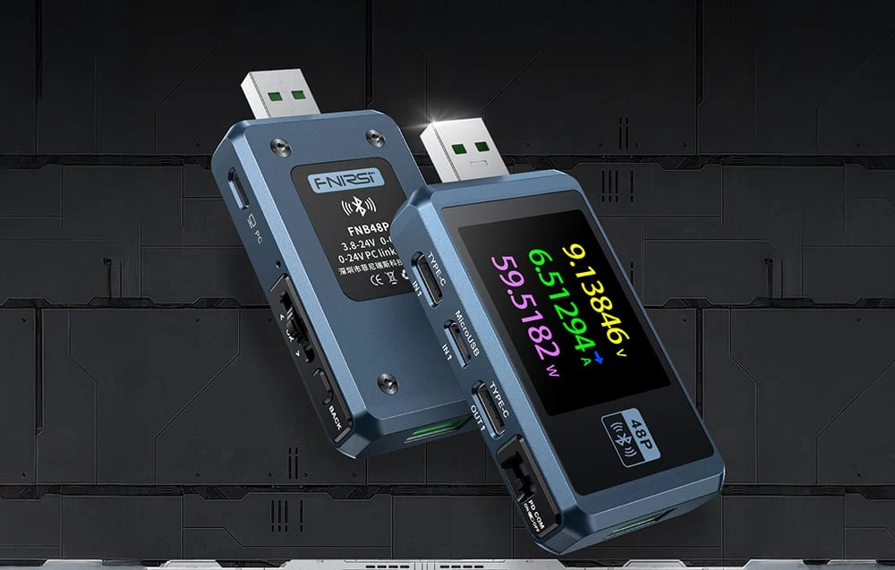 FNIRSI FNB48P BT USB port tester with Bluetooth aprašymas - Prekės nuotrauka