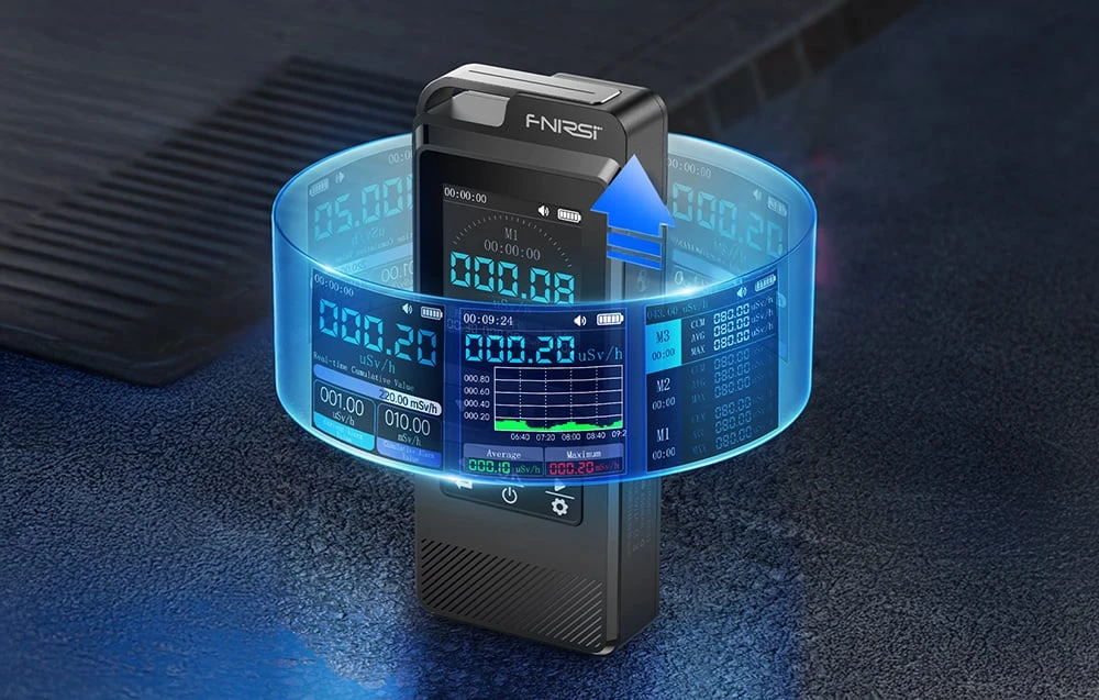 FNIRSI GC-02 nuclear radiation detector aprašymas - Prekės nuotrauka