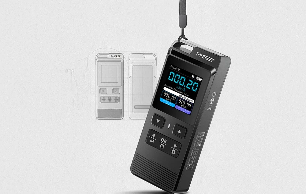 FNIRSI GC-02 nuclear radiation detector aprašymas - Prekės nuotrauka