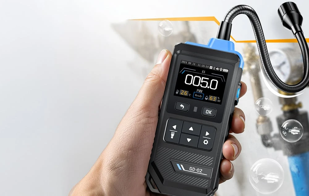 FNIRSI GD-02 Combustible gas detector with color screen aprašymas - Prekės nuotrauka