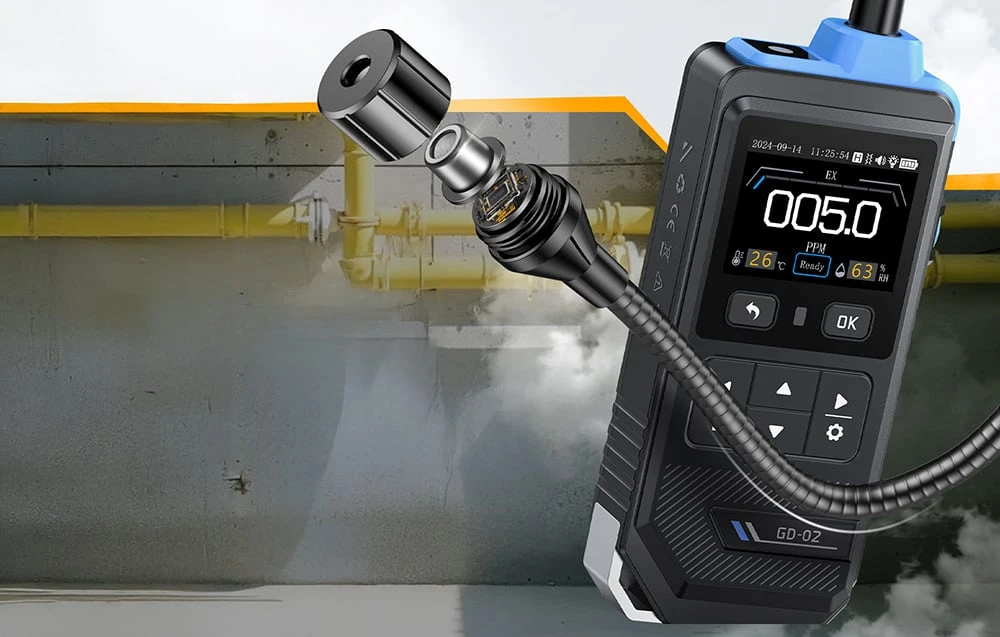 FNIRSI GD-02 Combustible gas detector with color screen aprašymas - Prekės nuotrauka