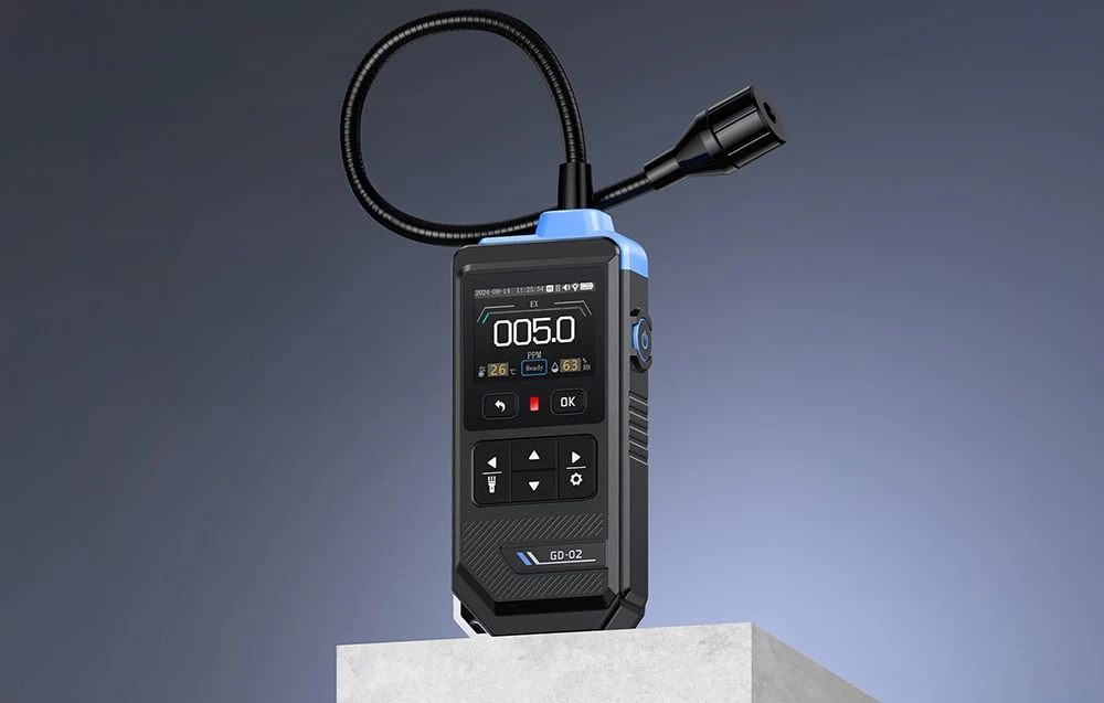 FNIRSI GD-02 Combustible gas detector with color screen aprašymas - Prekės nuotrauka
