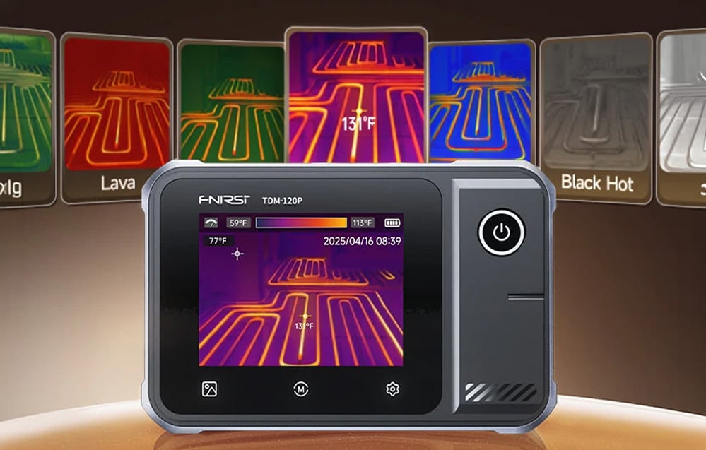 FNIRSI TDM-120P Thermal Imaging Camera aprašymas - Prekės nuotrauka