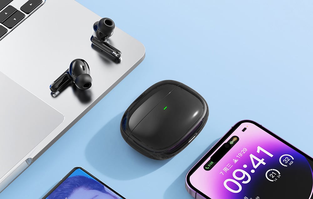 Foneng Bluetooth Ausinės TWS BL152 ANC+ENC su triukšmo slopinimu juodos spalvos aprašymas - Prekės nuotrauka