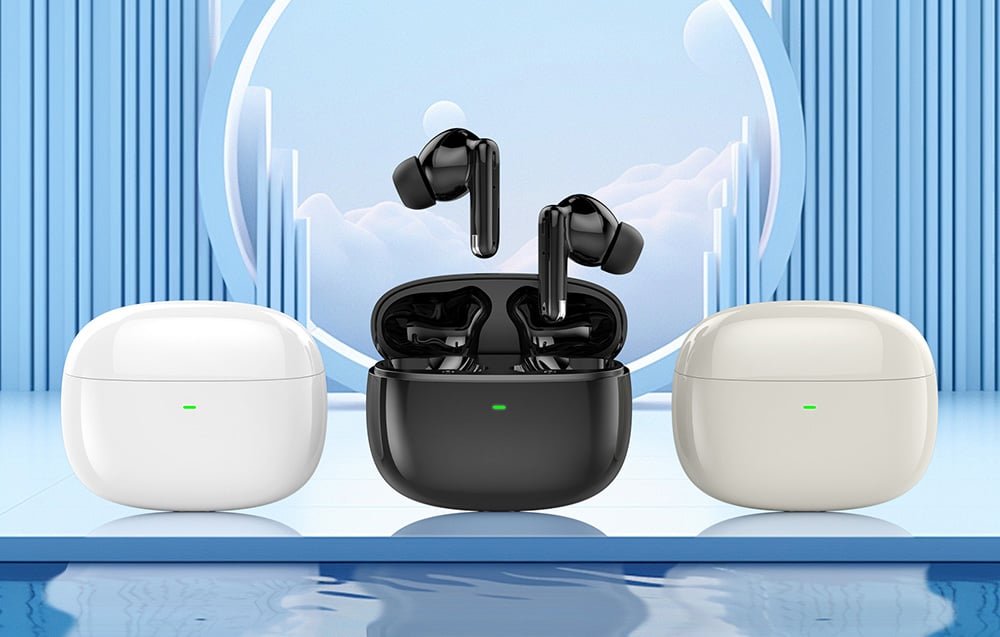 Foneng Bluetooth Ausinės TWS BL152 ANC+ENC su triukšmo slopinimu juodos spalvos aprašymas - Prekės nuotrauka