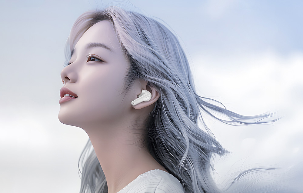 Ausinės Foneng Bluetooth Earphones TWS BL152 ANC+ENC noise cancelling baltas aprašymas - Prekės nuotrauka