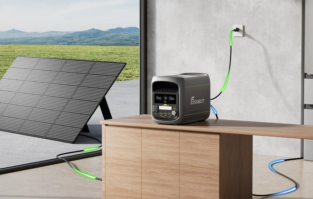 FOSSIBOT F1800 1800W Charging Station (Gray) aprašymas - Prekės nuotrauka