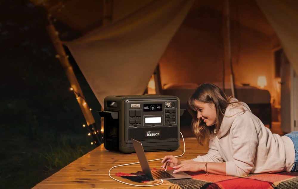 FOSSIBOT F2400 2400W Charging Station Juodas aprašymas - Prekės nuotrauka