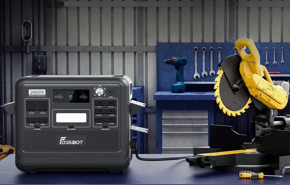 FOSSIBOT F2400 2400W Charging Station Žalias aprašymas - Prekės nuotrauka