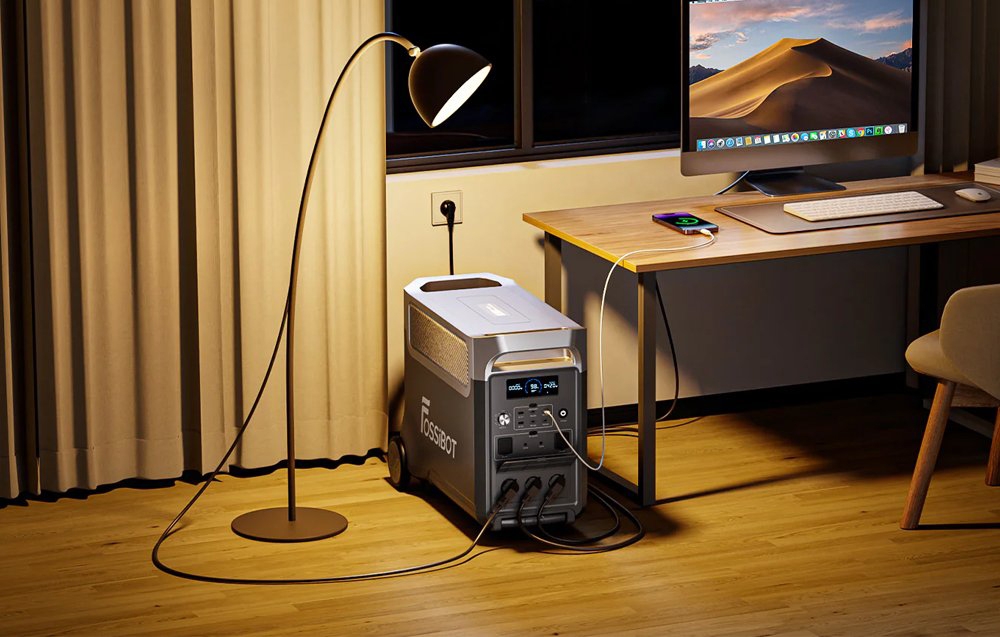 FOSSIBOT F3600 Pro 3600W Charging Station Juodas aprašymas - Prekės nuotrauka