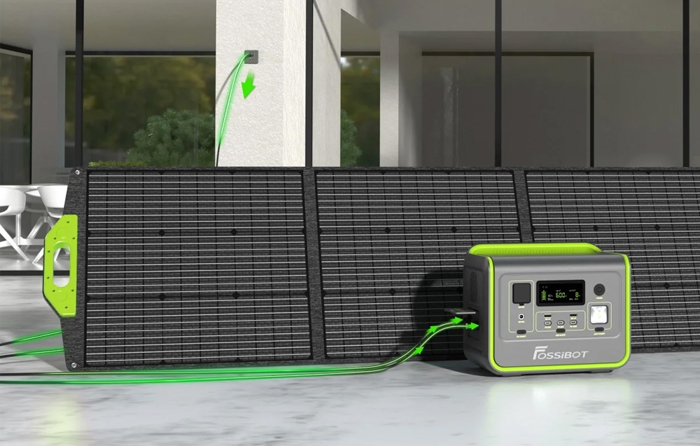 FOSSIBOT F800 800W Charging Station Žalias aprašymas - Prekės nuotrauka