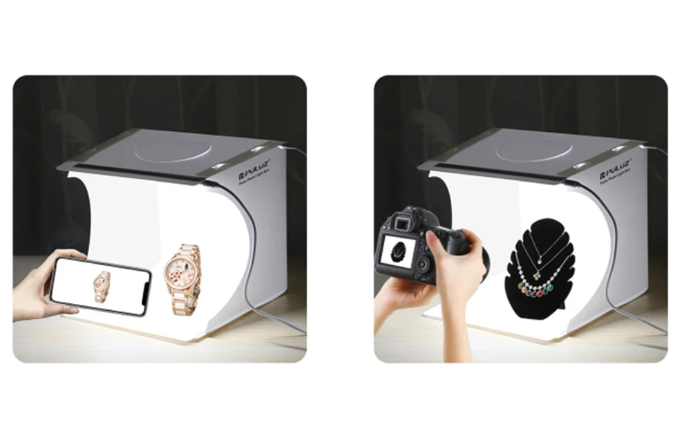 Fotostudio Puluz LED 30cm PU5029 aprašymas - Prekės nuotrauka Fotostudio Puluz LED 30cm PU5029 aprašymas - Prekės nuotrauka