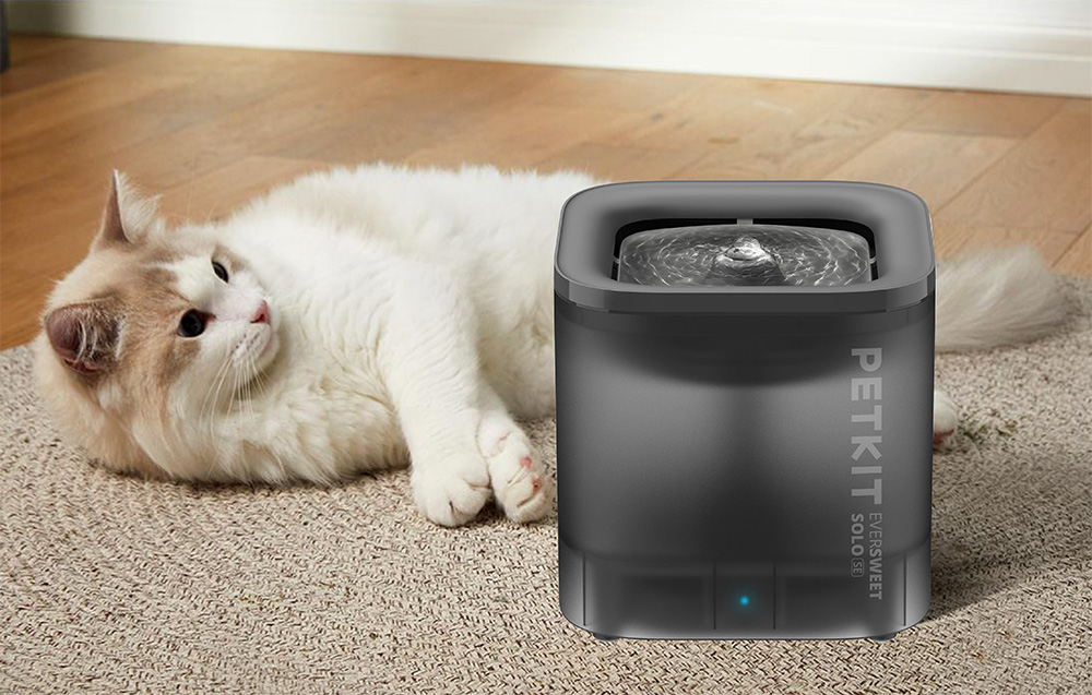 PETKIT | „Smart Pet“ gėrimo fontanas | Eversweet Solo | Talpa 1,8 L | Filtravimas | Medžiaga Plastikas | Pilkas aprašymas - Prekės nuotrauka PETKIT | „Smart Pet“ gėrimo fontanas | Eversweet Solo | Talpa 1,8 L | Filtravimas | Medžiaga Plastikas | Pilkas aprašymas - Prekės nuotrauka