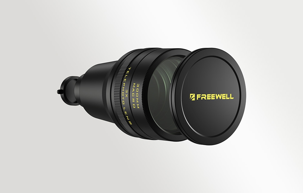 Kameros objektyvas - Freewell 3x 17mm Telefoto objektyvas, 72mm ekvivalentas aprašymas - Prekės nuotrauka Kameros objektyvas - Freewell 3x 17mm Telefoto objektyvas, 72mm ekvivalentas aprašymas - Prekės nuotrauka