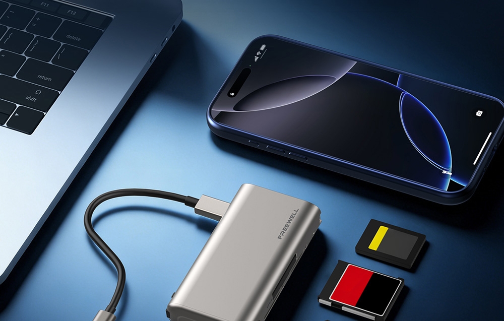 Freewell Priedas Kit: Pro Card Plus Memory Card Reader + SSD Adapteris aprašymas - Prekės nuotrauka