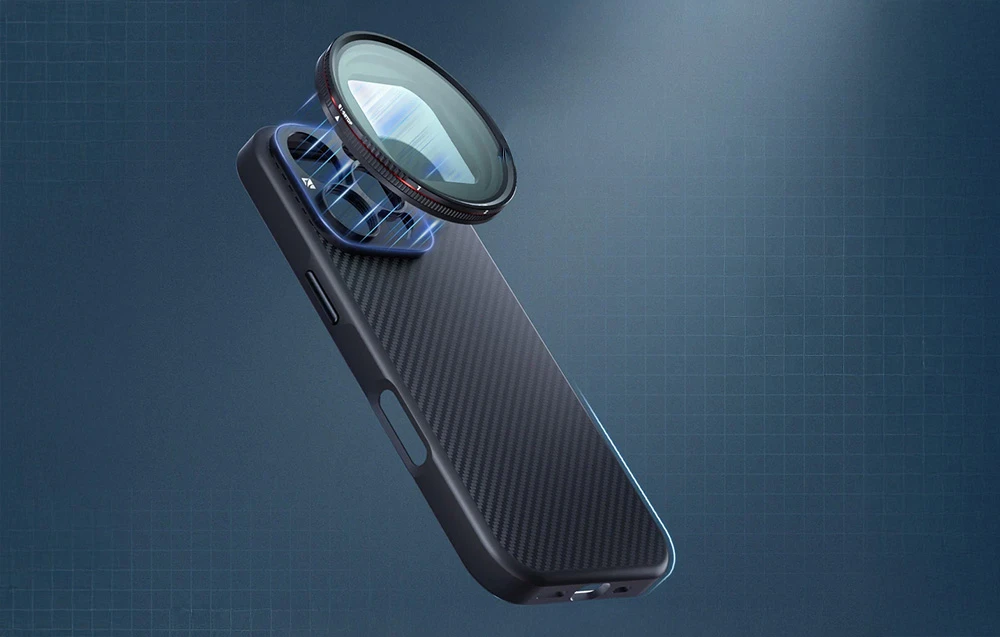 Freewell dėklas, skirtas iPhone 16 Pro Max su 17 mm laikikliu aprašymas - Prekės nuotrauka