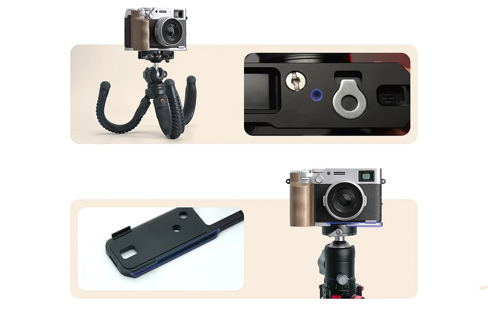 Freewell premium L bracket for Fuji X100VI (juodas) aprašymas - Prekės nuotrauka Freewell premium L bracket for Fuji X100VI (juodas) aprašymas - Prekės nuotrauka