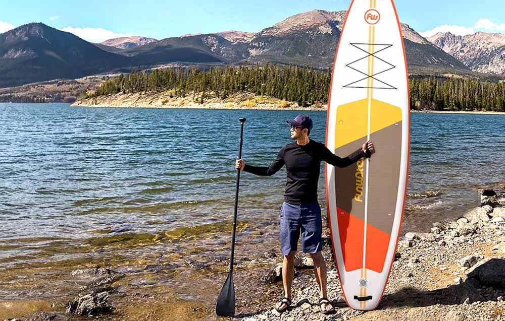 FunWater SUP irklentė SUPFW69B (oranžinė-balta) aprašymas - Prekės nuotrauka