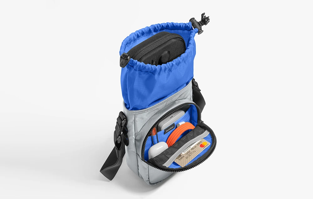 TOMTOC GameOn-G50 Switch 2 JoyCarry Sling Bag (pilka) aprašymas - Prekės nuotrauka