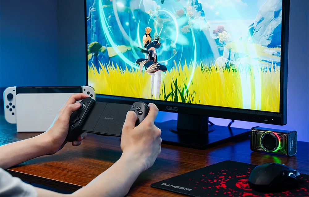 Gamesir Žaidimų valdiklis G8+ Bluetooh su išmaniojo telefono laikikliu aprašymas - Prekės nuotrauka Gamesir Žaidimų valdiklis G8+ Bluetooh su išmaniojo telefono laikikliu aprašymas - Prekės nuotrauka
