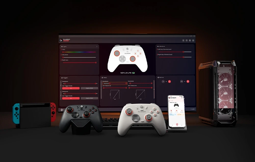 GameSir Nova 2 Lite Wireless Controller (pilka) aprašymas - Prekės nuotrauka GameSir Nova 2 Lite Wireless Controller (pilka) aprašymas - Prekės nuotrauka