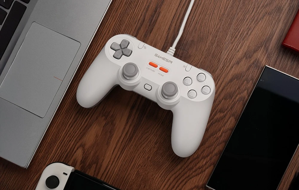 GameSir T3 WT Tegenaria Lite laidinis žaidimų valdiklis baltos spalvos aprašymas - Prekės nuotrauka GameSir T3 WT Tegenaria Lite laidinis žaidimų valdiklis baltos spalvos aprašymas - Prekės nuotrauka