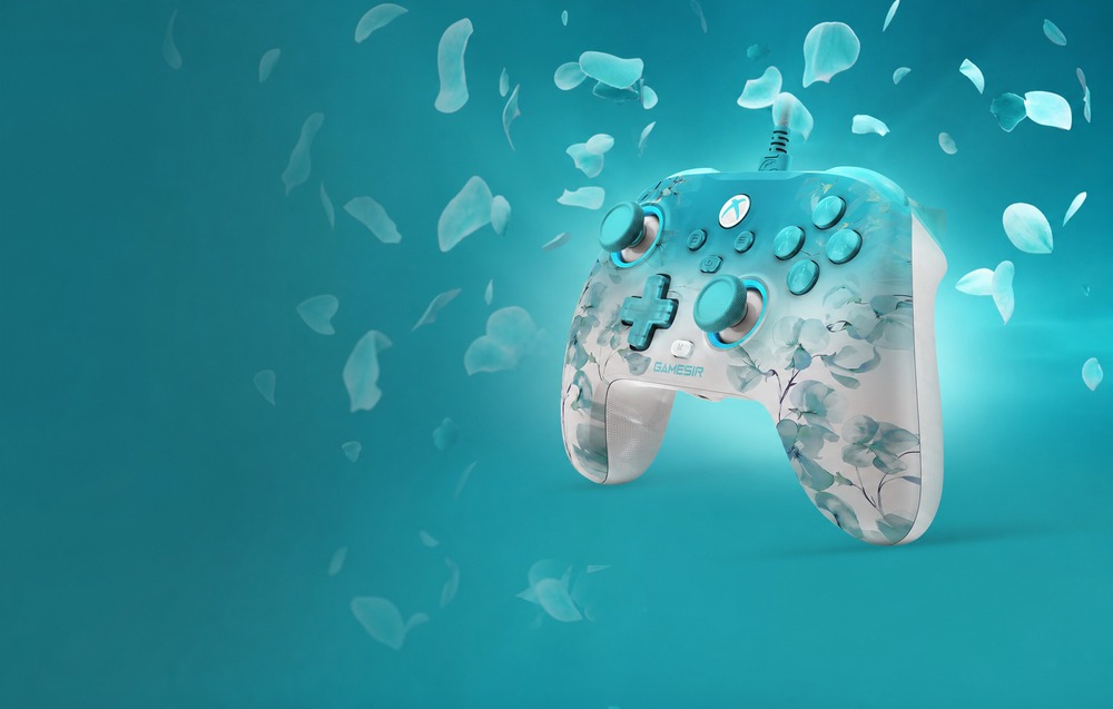 GAS GameSir T7 Pro Floral Multi spalvos USB Žaidimų pultelis Analoginis / skaitmeninis PC, XBOX One S, XBOX One X, XBOX Series S, XBOX Series X aprašymas - Prekės nuotrauka