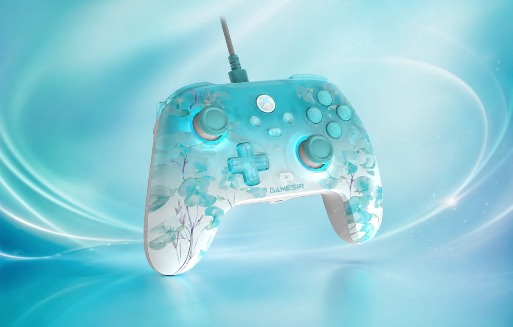 GAS GameSir T7 Pro Floral Multi spalvos USB Žaidimų pultelis Analoginis / skaitmeninis PC, XBOX One S, XBOX One X, XBOX Series S, XBOX Series X aprašymas - Prekės nuotrauka