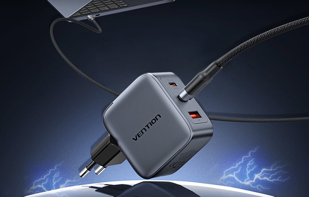 „gan-vention-usb-cca-70w-charger-usb-c-c“ įkroviklis