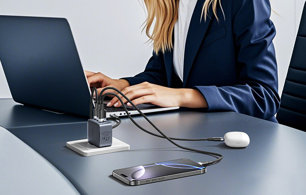 „gan-vention-usb-cca-70w-charger-usb-c-c“ įkroviklis