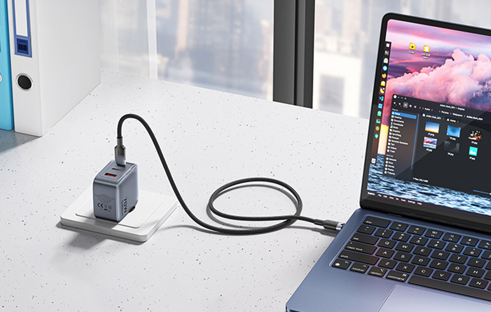 „gan-vention-usb-cca-70w-charger-usb-c-c“ įkroviklis