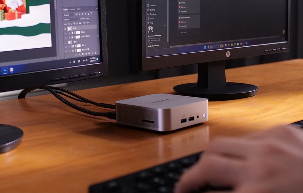 GEEKOM Mini PC A6 Ryzen 7 6800H 32GB RAM 1TB + Win11 Pro aprašymas - Prekės nuotrauka GEEKOM Mini PC A6 Ryzen 7 6800H 32GB RAM 1TB + Win11 Pro aprašymas - Prekės nuotrauka