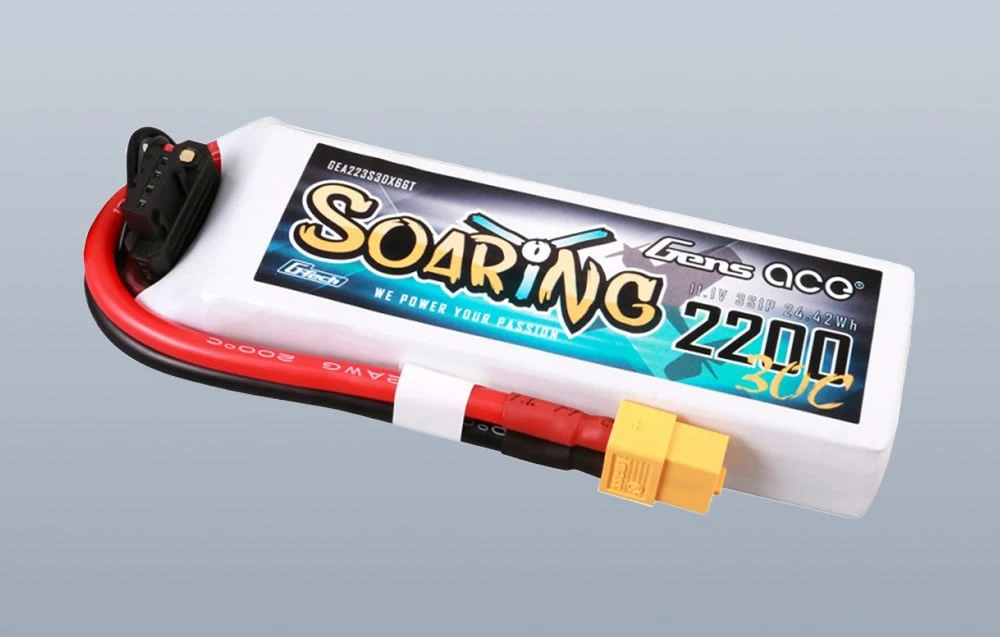 Gens ace G-Tech Soaring 2200mAh 11.1V 30C 3S1P Lipo Batte aprašymas - Prekės nuotrauka Gens ace G-Tech Soaring 2200mAh 11.1V 30C 3S1P Lipo Batte aprašymas - Prekės nuotrauka