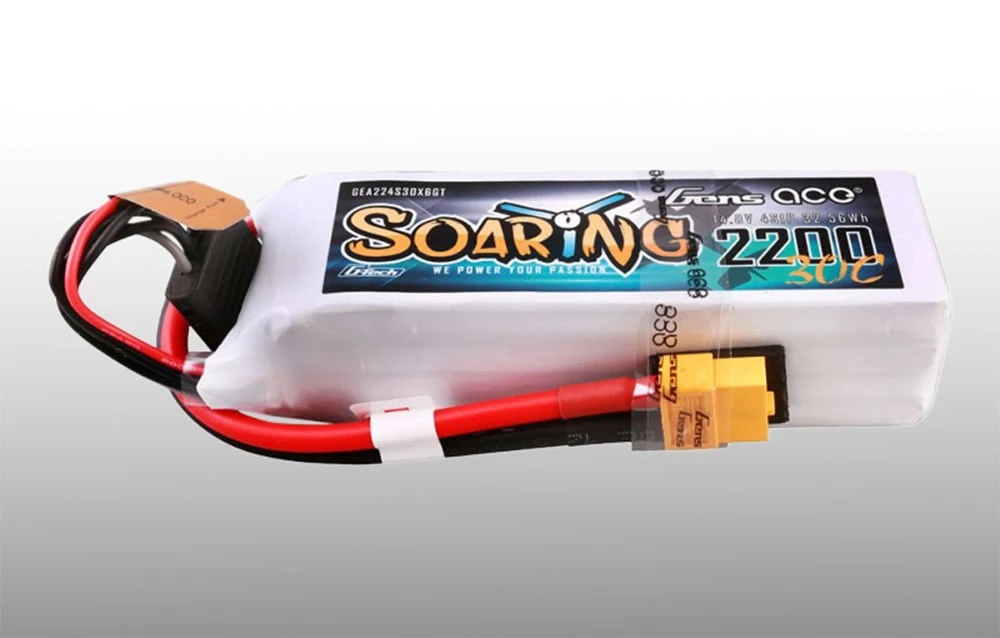 Gens ace G-Tech Soaring 2200mAh 14.8V 30C 4S1P Lipo Akumuliatorius su XT60 kištuku aprašymas - Prekės nuotrauka Gens ace G-Tech Soaring 2200mAh 14.8V 30C 4S1P Lipo Akumuliatorius su XT60 kištuku aprašymas - Prekės nuotrauka