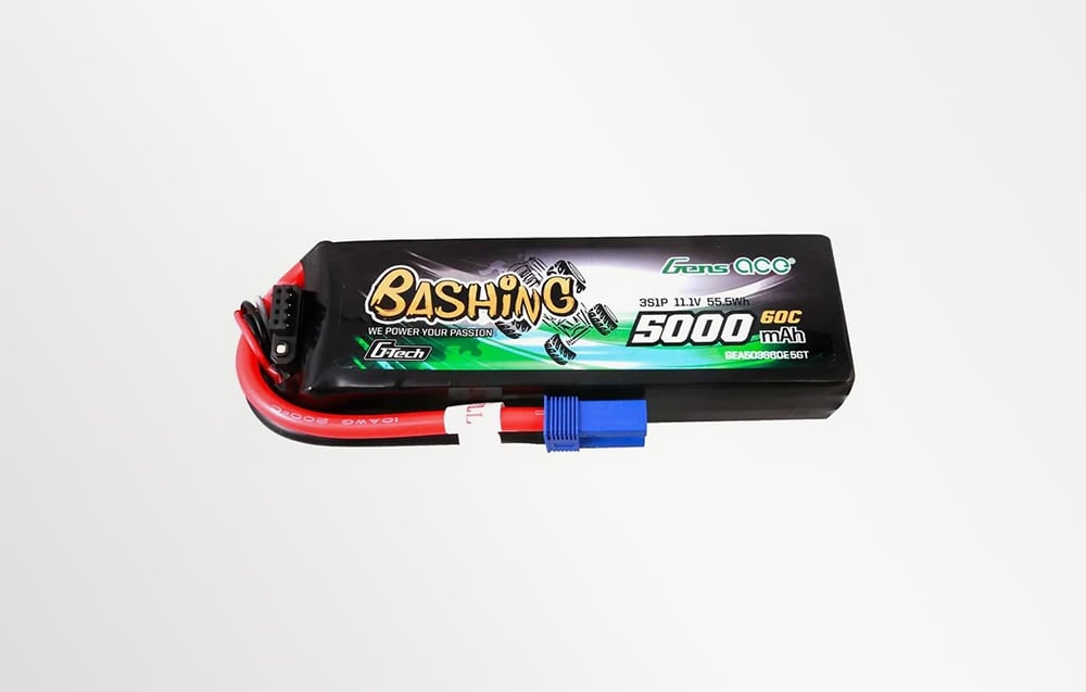 Gens Ace GensAce G-Tech LiPo Baterija 5000mAh 11.1V 60C 3S1P with EC5 connector aprašymas - Prekės nuotrauka