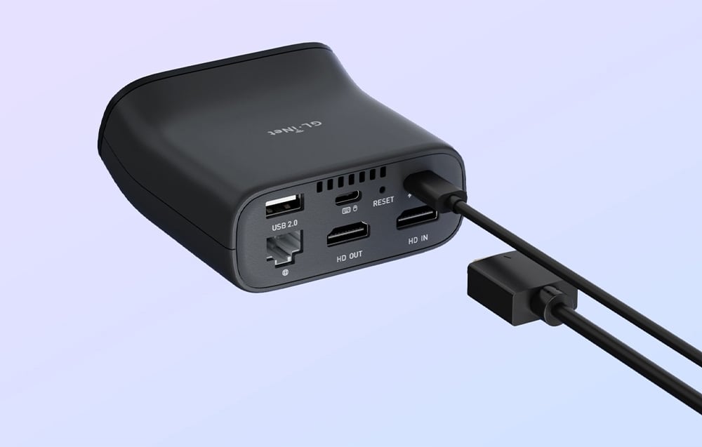 Maršrutizatorius KVM Jungiklis - GL.iNet GL-RM10 Nuotolinis KVM 4K 30 Hz Wi‑Fi 6 aprašymas - Prekės nuotrauka Maršrutizatorius KVM Jungiklis - GL.iNet GL-RM10 Nuotolinis KVM 4K 30 Hz Wi‑Fi 6 aprašymas - Prekės nuotrauka