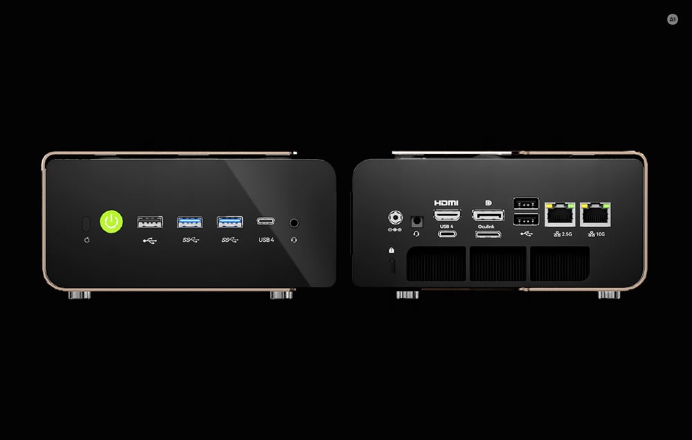 GMKTEC EVO-T2S Mini PC with Intel Panther Lake X7 358H, 64GB, and 1TB aprašymas - Prekės nuotrauka