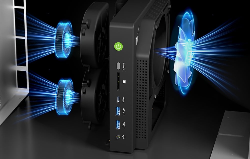 Mini PC GMKtec EVO-X2 AMD Ryzen AI Max+ 395 - 128GB RAM + 2TB SSD WIN 11 Pro aprašymas - Prekės nuotrauka Mini PC GMKtec EVO-X2 AMD Ryzen AI Max+ 395 - 128GB RAM + 2TB SSD WIN 11 Pro aprašymas - Prekės nuotrauka