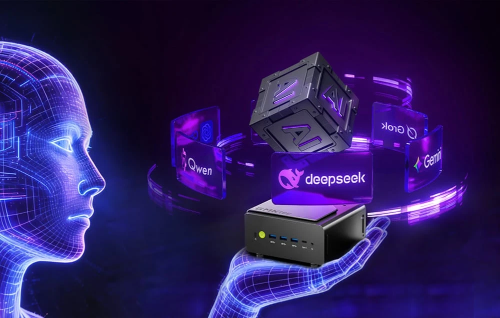 „GMKtec K15 Mini“ kompiuteris su „Core Ultra 5“ 125U, 16 GB, 1 TB ir „Windows 11 Pro“ aprašymas - Prekės nuotrauka
